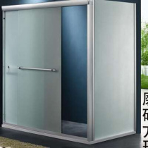 New shower room partition dry and wet separation moving door style bathroom glass push-and-door shower screen bath room Two living word