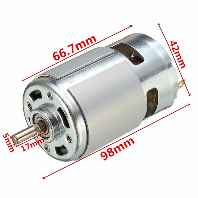 12sV-36V 775 Motor 3500-9000RPM Ball Bearing Large Torque Hi - 图2