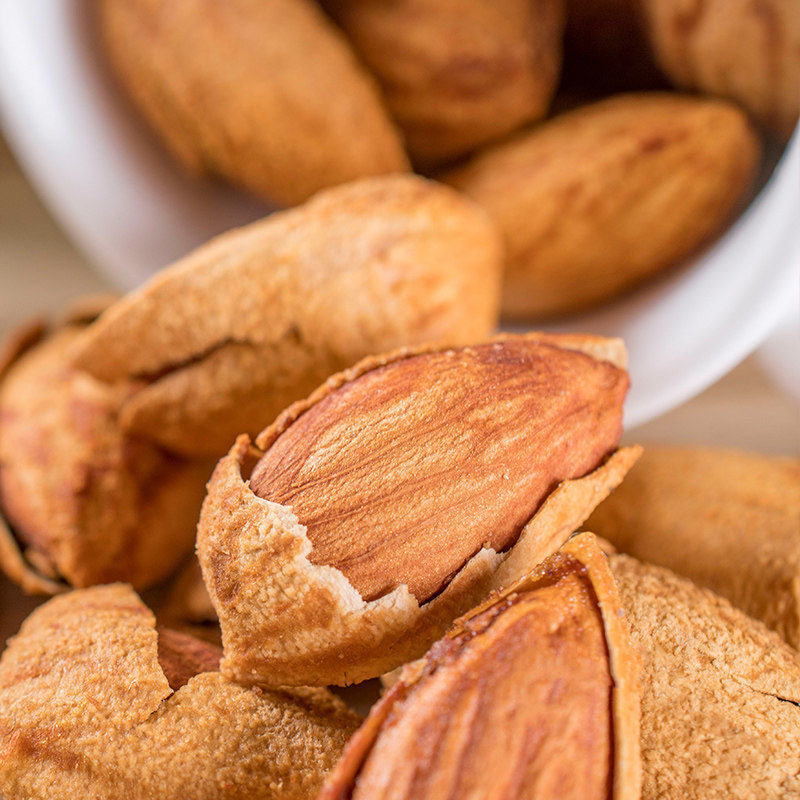 【万人囤】新货巴旦木带壳手剥奶油味坚果扁桃杏仁休闲零食炒货,淘宝优惠券,粉丝福利购,淘宝优惠卷