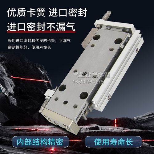 滑台气缸MGAPS6/MGAS6X5X10X15X20X25X30-R-NL-SSR-SS2 MGALS - 图3