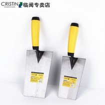 Kristine Small Iron Plate Shoving Knife Tile Clay Grey Shovel Tile Work Thickened Trapezoidal Smeared Clay Knife Small board D8383
