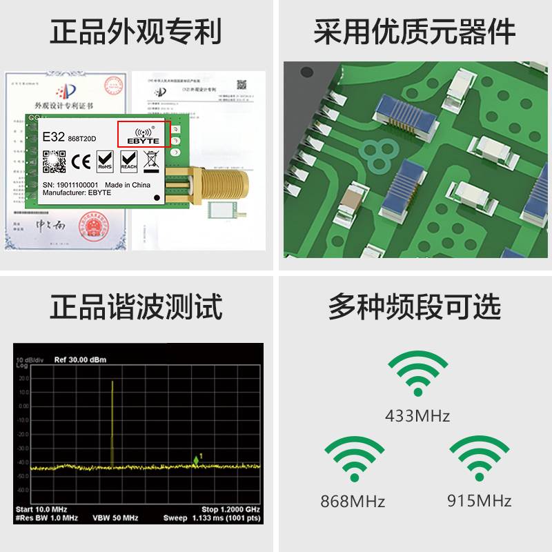 亿佰特lora模块SX1278芯片射频SX1276扩频串口无线通信远距离模块 - 图0