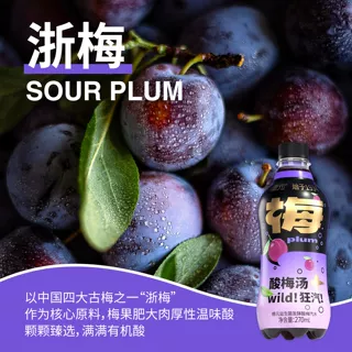 【签到】德元益生菌发酵酸梅汽水270mlX3瓶_酸梅汤