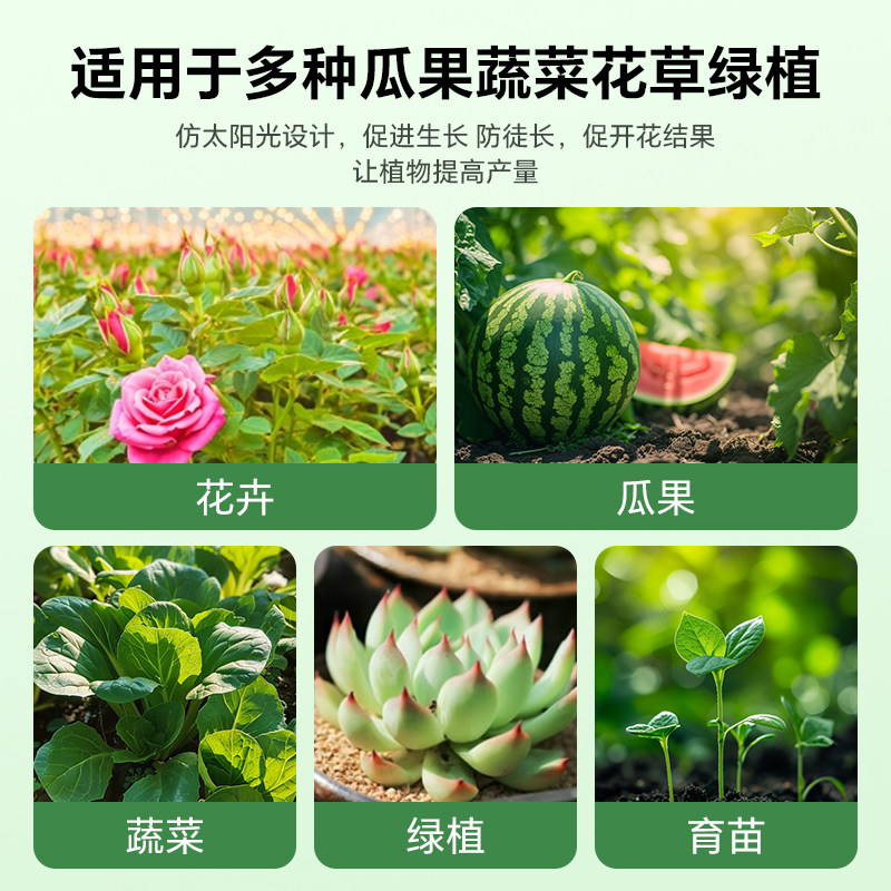 植物补光灯室内大棚绿植多肉蓝莓蔬菜盆栽仿太阳全光谱led生长灯,淘宝优惠券,粉丝福利购,淘宝优惠卷