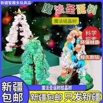 Xinjiang Magic Christmas Tree Crystallization Tree Nostalgia Old Childhood Paper Flowering Science Experiment Children Cherry Blossom Trees