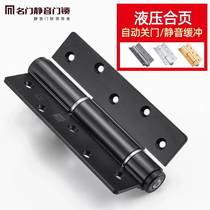 Famous Door Silent Hydraulic Hinge Buffer Hinge Spring 5 Inch Hinge Home Invisible Door Automatic Closing Door