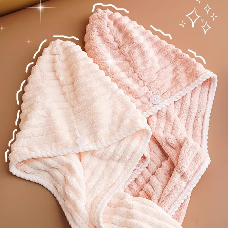 干发帽女加厚超强吸水速干包头毛巾擦洗头干发巾2024新款双层浴帽