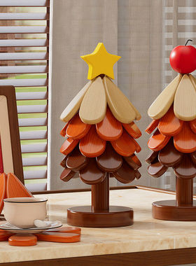 耶诞树隔热垫餐桌摆件小