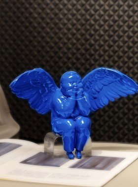 稀奇艺术《彩虹天使》手工玻璃钢天使摆件家居饰品结婚.礼物送新