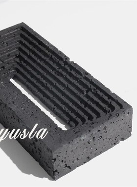 现代北欧拱形洞石摆件创意软装样板间几何不规则线U条家居艺术饰