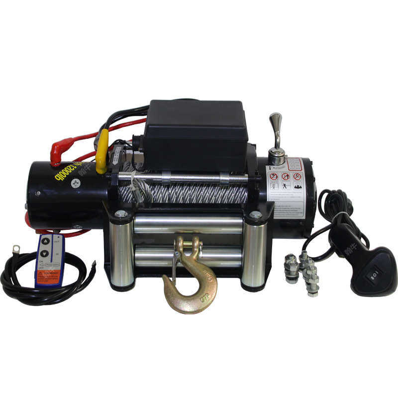 越野车汽车绞盘12v24vB车用电动绞盘车载吊机自救绞盘,淘宝优惠券,粉丝福利购,淘宝优惠卷