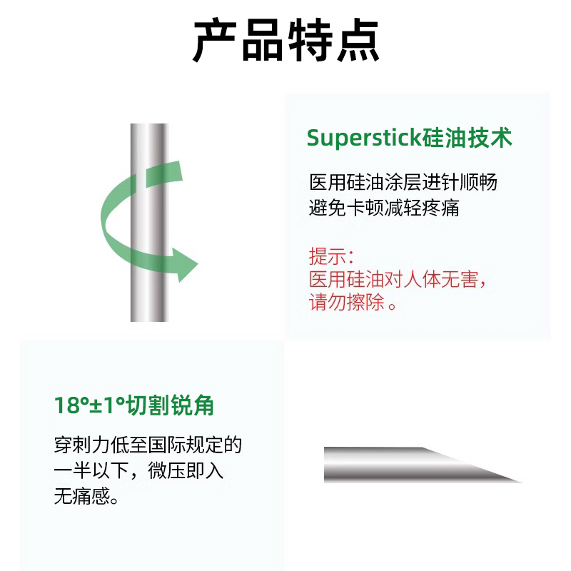 溦臻胰岛素注射笔针头32G4/5/6mm通用糖尿病人打胰岛素注射笔-图2