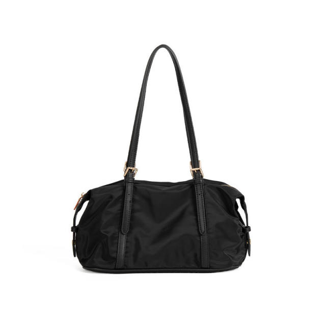 Su Shi Korean ins retro contrast color casual shoulder bag ຄວາມອາດສາມາດຂະຫນາດໃຫຍ່ nylon ງ່າຍດາຍ commuter bag ຖົງເດີນທາງສໍາລັບແມ່ຍິງ
