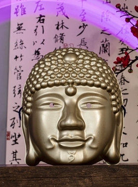 COS仿真如来佛头人像面具佛首男女成人装扮道具波若蜜大帝佛祖面