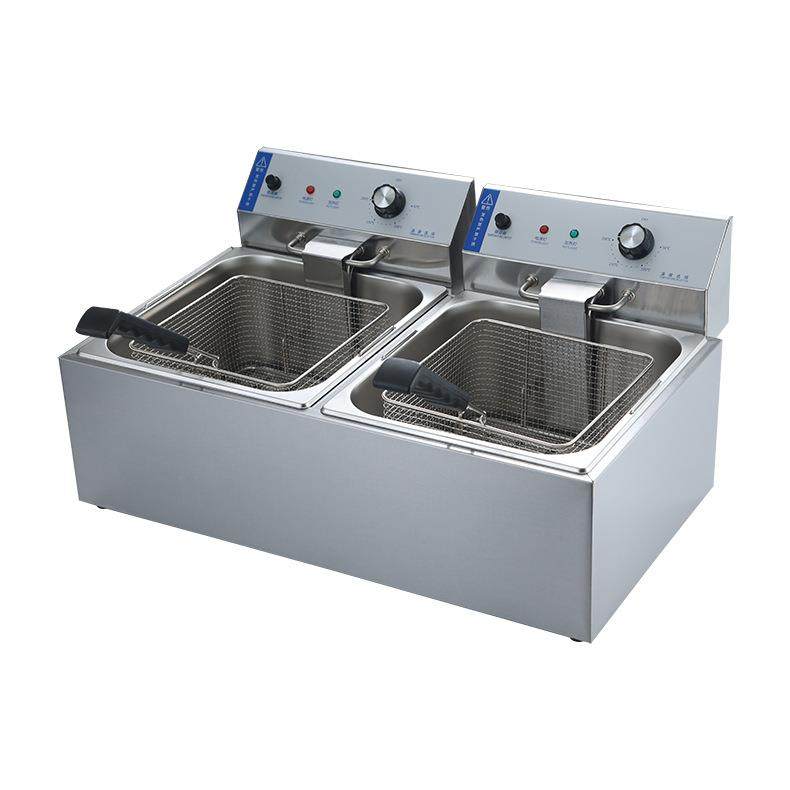 厂家商用炸炉煮面炉电热多功能炸鸡摆摊大容量8L单双缸炸炉,淘宝优惠券,粉丝福利购,淘宝优惠卷