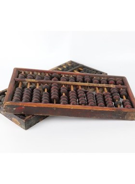 8090年代怀i旧老物件民俗收藏品传统老式实木算盘旧货算盘古董农