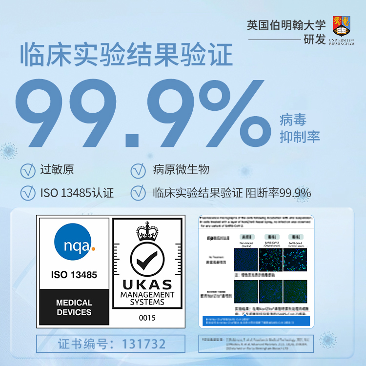 BHM液体口罩20ml成人鼻腔喷雾剂卡拉胶口罩过敏原花粉阻隔鼻喷雾