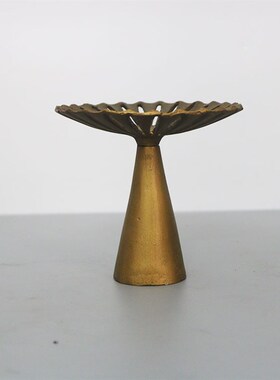 简约现代极简创意金属烛台摆件几C何线条样板房售楼处桌面家居软