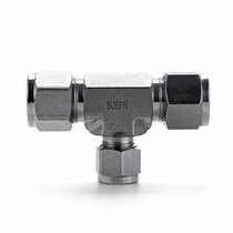 Equal diameter 16 stainless steel joint 38mm8 cutting sleeve 612316L1 joint cutting sleeve diameter changing tee