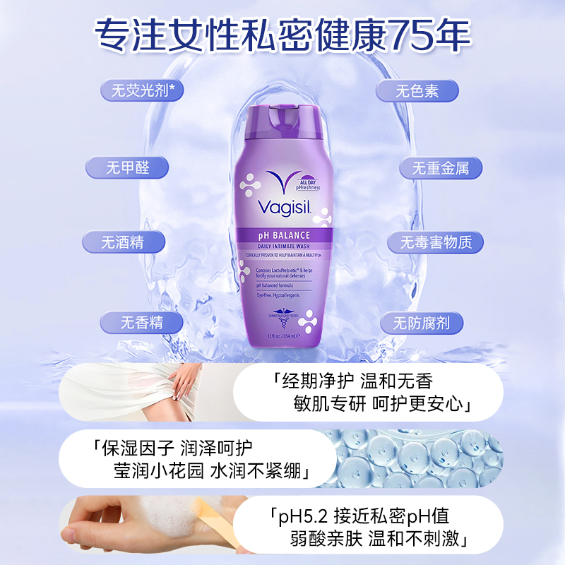 【美国进口】私处洗护液女日常清洗液抑菌止痒祛异味私密部护理液