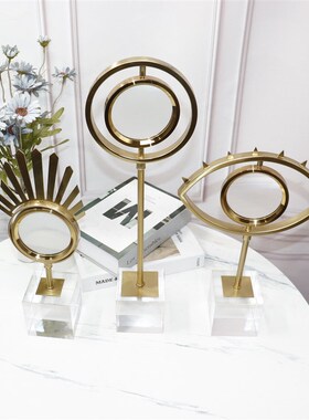 现代简约酒柜装饰品摆件家居饰品美D式玄关创意书房办公室桌面摆