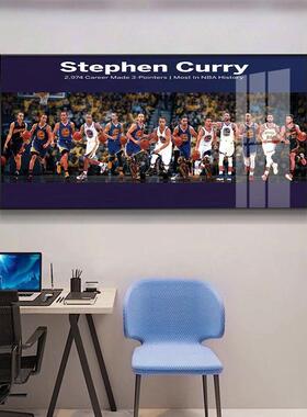 库里NBA球星荣誉装饰画