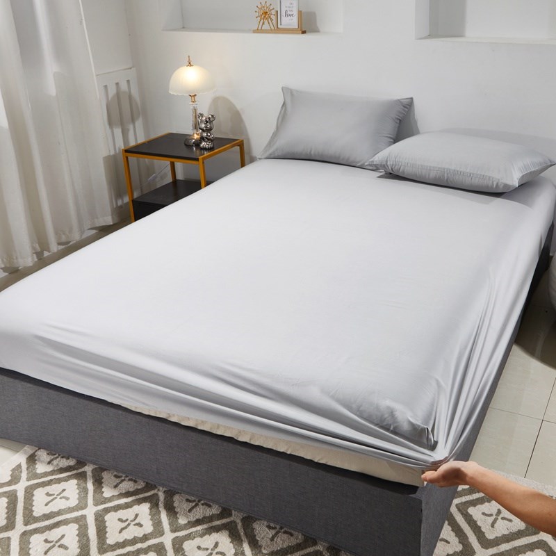 民宿宾馆床上用品四件套r酒店风白色床单三件套床笠被子枕芯七件 - 图1