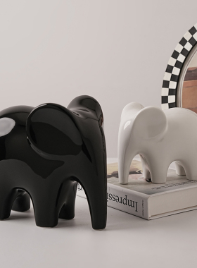 简约大气大象酒柜装饰品r摆件电视柜客厅玄关家居饰品乔迁新居礼