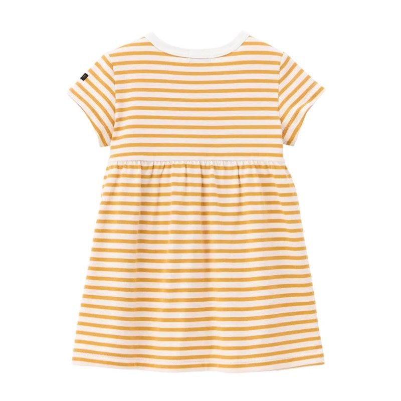 日单儿童夏季女童纯棉条纹短袖连衣裙宝宝卡通宽松T恤裙子上衣潮,淘宝优惠券,粉丝福利购,淘宝优惠卷