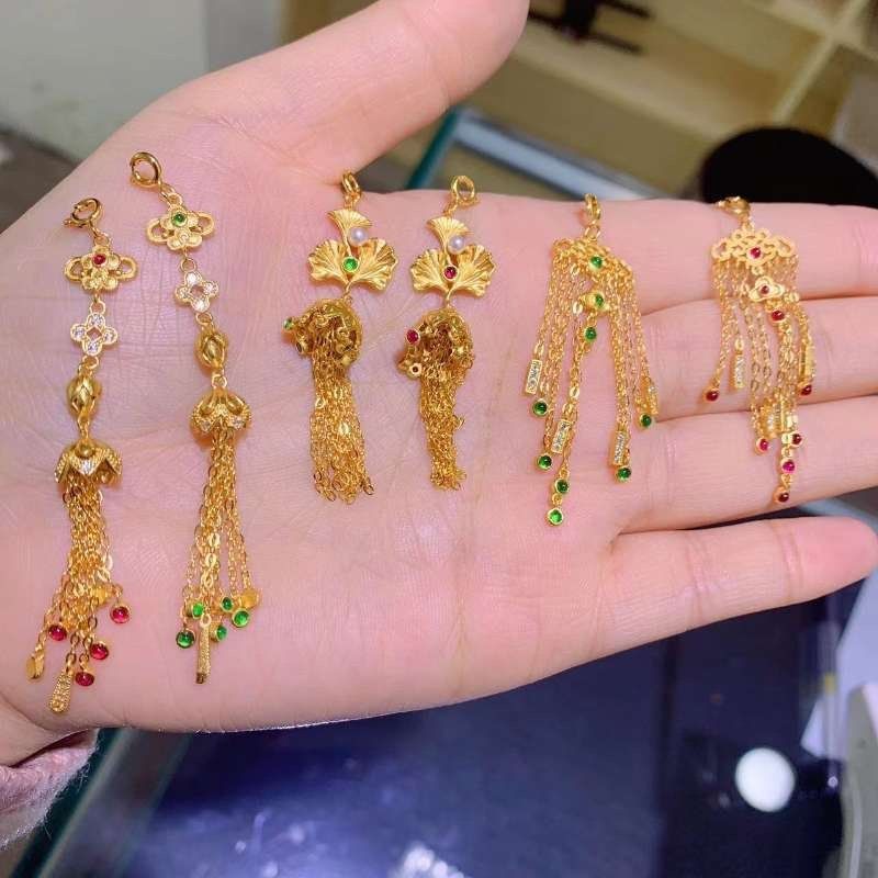 925古法银流苏吊坠万能弹簧扣穿珠提溜挂件diy耳坠制作材料,淘宝优惠券,粉丝福利购,淘宝优惠卷