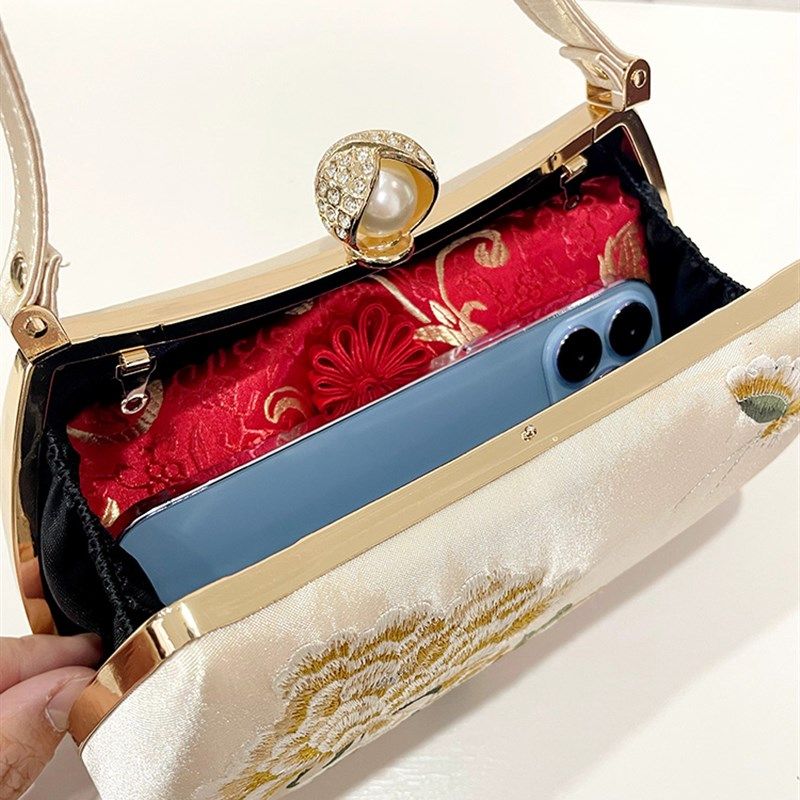 新中式国风手提包女新款高级感手机包手拿包晚礼服旗袍手包,淘宝优惠券,粉丝福利购,淘宝优惠卷