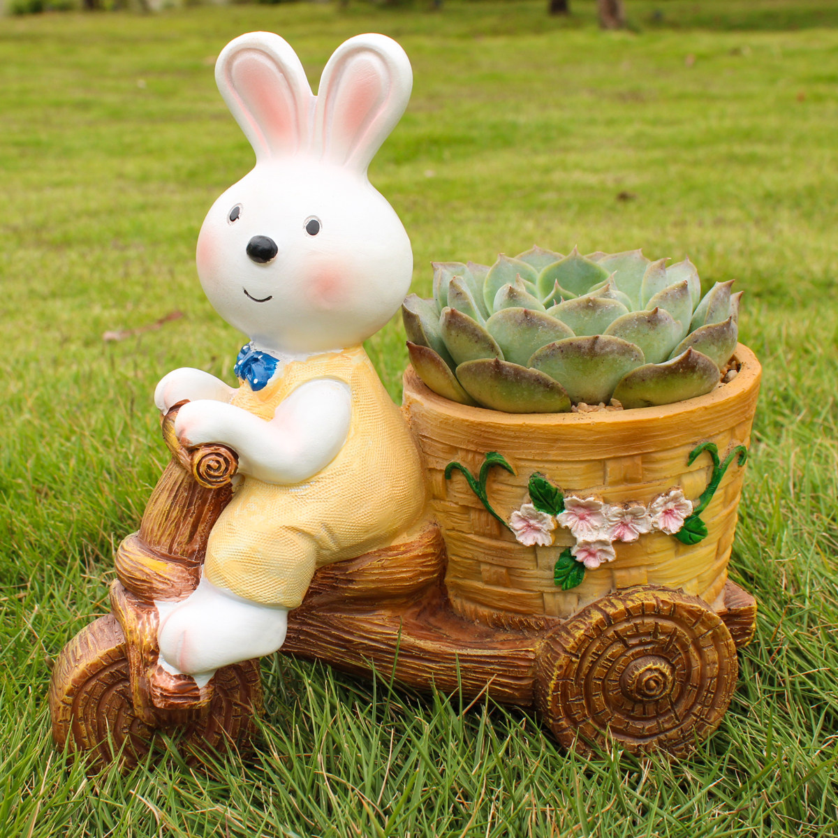 卡通多肉盆栽小兔子花盆阳台花园装饰摆件露台户外庭院子造景布置,淘宝优惠券,粉丝福利购,淘宝优惠卷