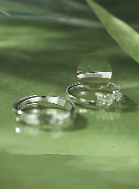 海棠情侣对戒巨好看轻奢高级感