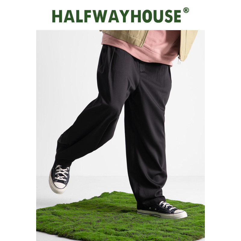 【陈涛同款】HalfwayHouse日系25秋季新款宽松直筒休闲百搭长裤男,淘宝优惠券,粉丝福利购,淘宝优惠卷