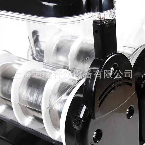 定制美式110雪融机 双缸果粒机 商用沙冰机 不锈钢W雪蓉机雪泥机 - 图1