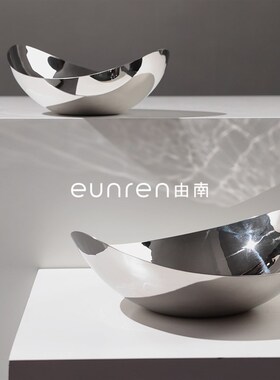 简约轻奢不锈钢创意o水果盘家居客厅摆盘样板房间软装饰托盘摆件