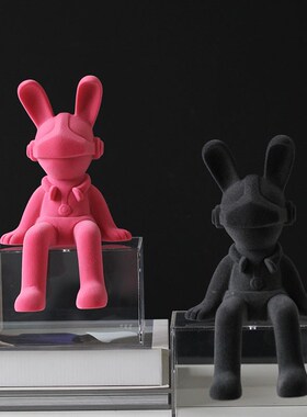 网红潮玩工e艺品小怪兽摆件样板间酒店客厅书房小恶魔桌面软装饰