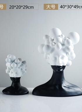 爆款现代抽象人物雕塑摆件家居客厅玄关样板房酒店别墅艺术软装饰