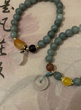 极速国风平安扣串珠手链女生夏天轻奢精致手串新中U式ins小众设计