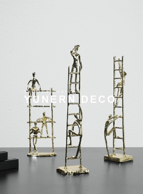 极速现代艺术摆件简约家居软装饰品创意个性人物雕塑Y样板间桌面