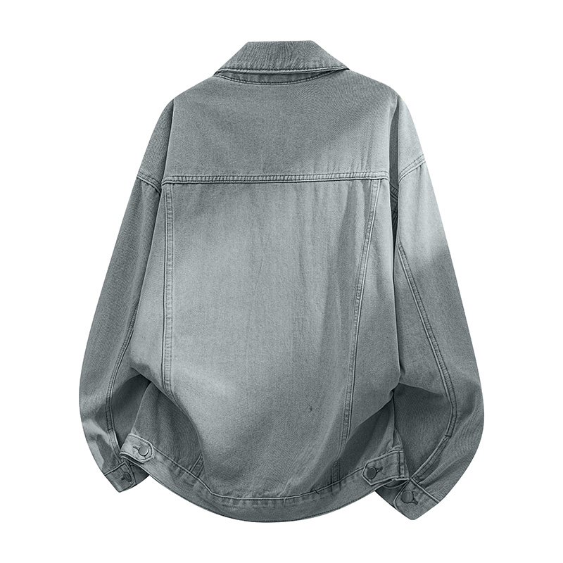 当潮马牛仔外套美式工装夹克男士外套新款宽松百搭休闲上衣JK2130 - 图2