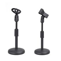 Mini Foldable Desk Microphone Stand Adjustable Microphone Br