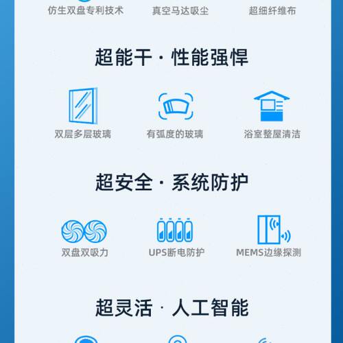 窗户电动擦玻璃神器擦窗机器人全自动8家用玻妞层18波妞高遥控 - 图1