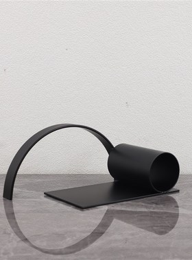 现代简约金属竹筒工艺品摆饰玄关酒柜F办公室客厅桌面茶几家居饰