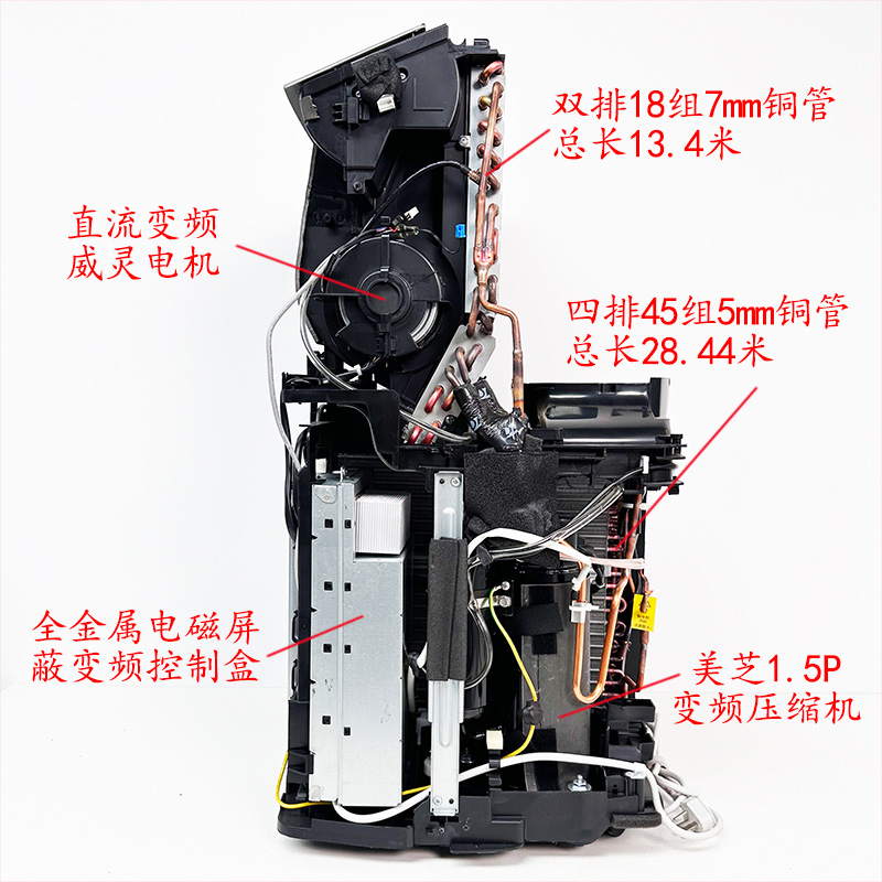 美的变频双管移动空调KYR-35/BP3N8Y-PT冷暖1.5P免安装露营空调 - 图2