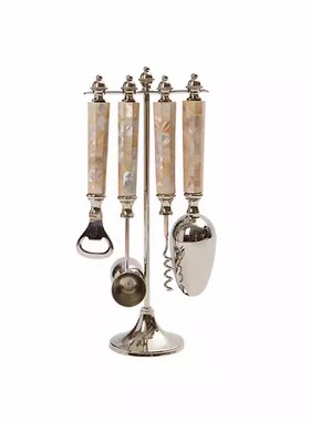 现代轻奢厨房摆件高级感售楼部冰桶酒具道具桌面软装搭配设计师