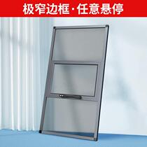 Diamond Mesh Screen Window Aluminum Alloy Window Outdoor open nail up and down push-pull Child protection Three-push anti-theft high penetration net