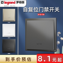 Roger Lang access switch out door button doorbell switch reset 86 panel Ming-fit concealed switch socket Longchun