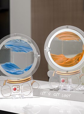 新品创意艺术沙漏流沙画摆件客厅老板办公室N公司解压简约礼物家