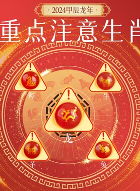 极速龙年本命年红绳手链女编织红手绳C太岁化2024符符属龙狗牛兔